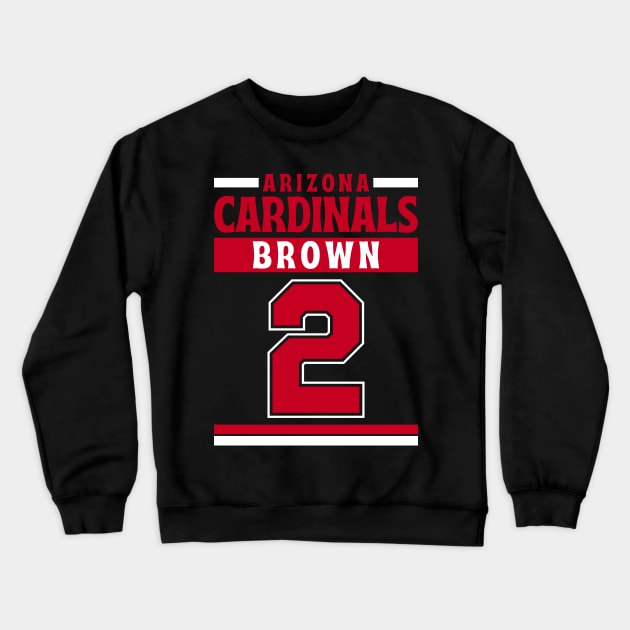 Arizona Cardinals Brown 2 American Football Edition 3 Crewneck Sweatshirt by Astronaut.co